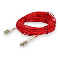 15m LC (M) to LC (M) Red OM4 OFNR (Riser-Rated) Patch Cable