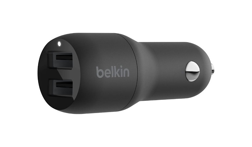 Belkin BOOST CHARGE Double chargeur adaptateur d'alimentation pour voiture - USB - 24 Watt
