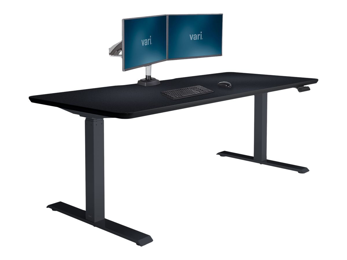 VARI - sit/standing desk - rectangular - black