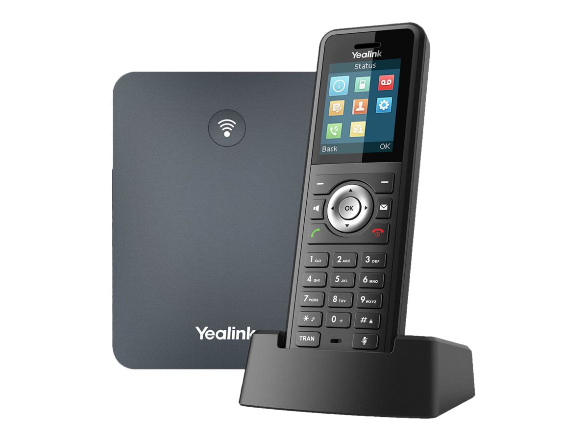 Yealink W79P - cordless VoIP phone - with Bluetooth interface with caller  ID - 3-way call capability - W79P - VoIP Phones 