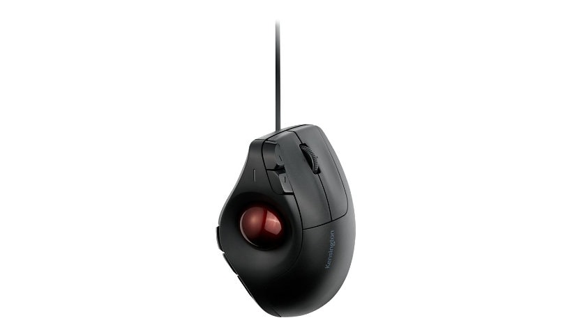 Kensington Pro Fit Ergo Vertical Wired Trackball - trackball - USB - black