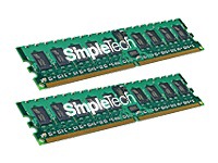 SimpleTech Premium Brand - memory - 2 GB ( 2 x 1 GB ) - DIMM 240-pin - DDR2