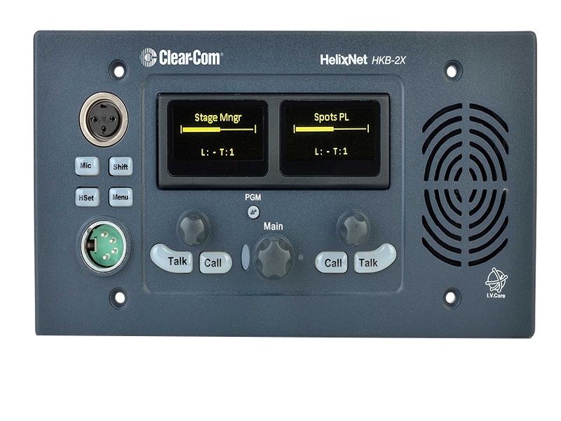 Clear-Com 4 Channel 2 Display with Shift Page Digital Speaker Station