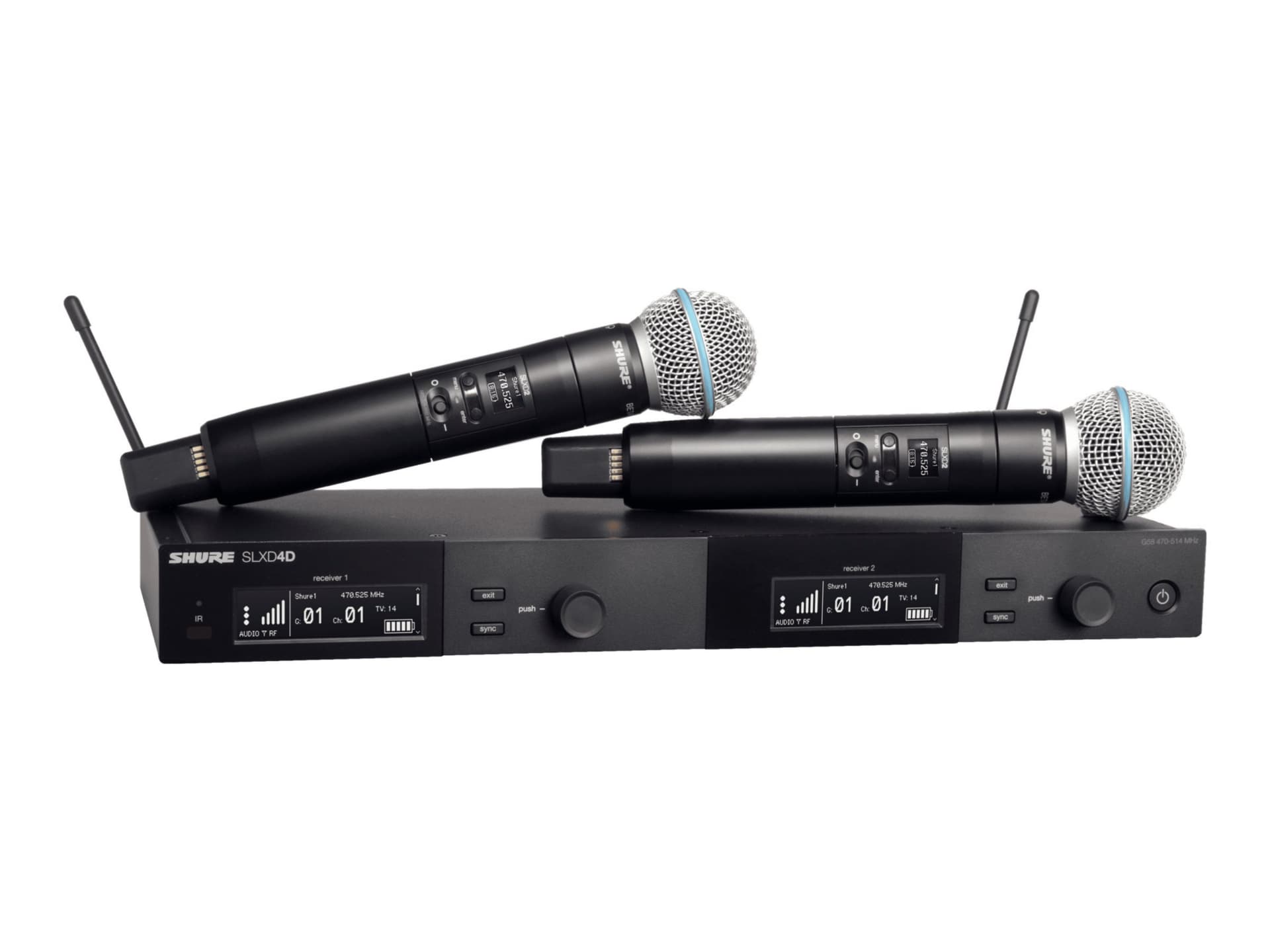Shure SLXD24D/B58 - H55 Band - wireless microphone system
