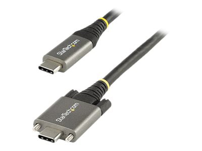 StarTech.com 3' Side Screw Locking USB C Cable 10Gbps, 100W/5A, DP Alt Mode