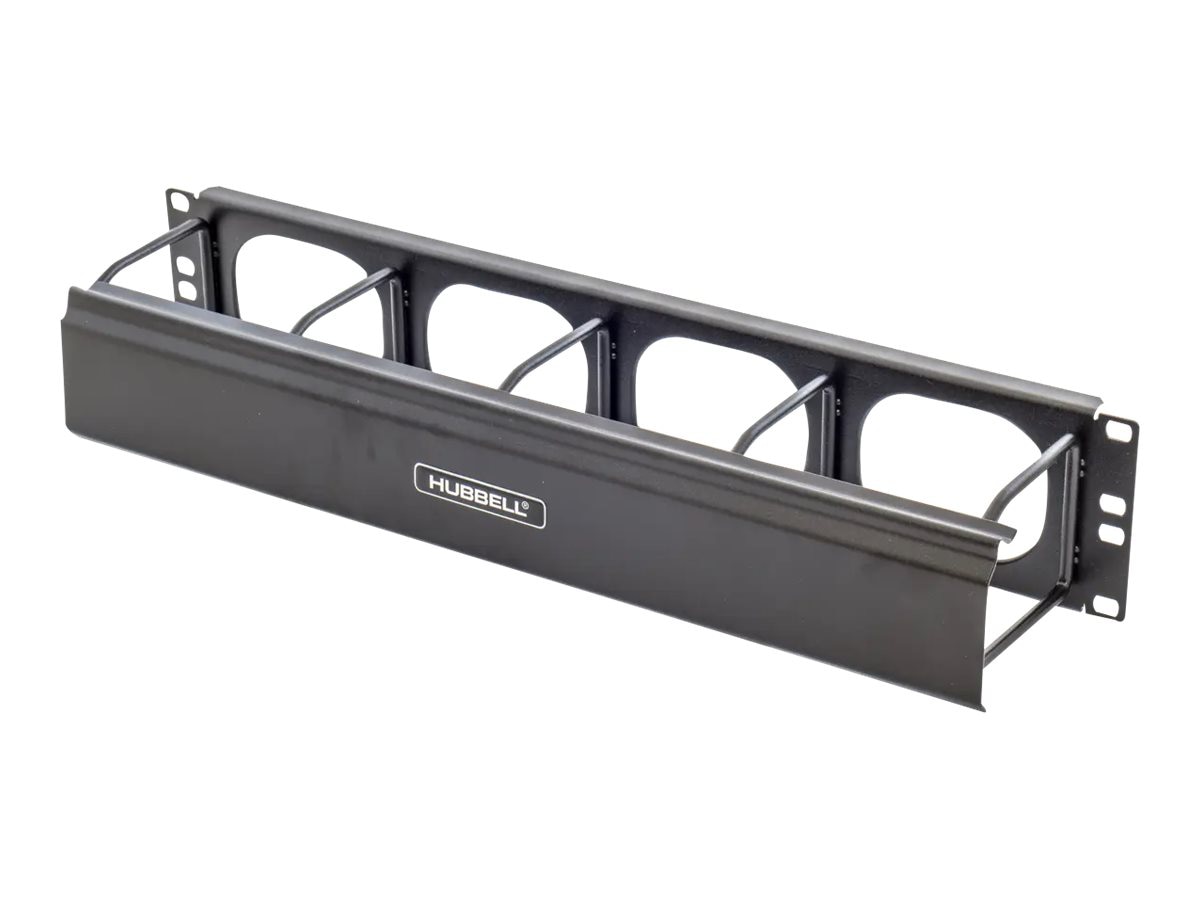 Hubbell M Series cable management panel (horizontal) - 2U -