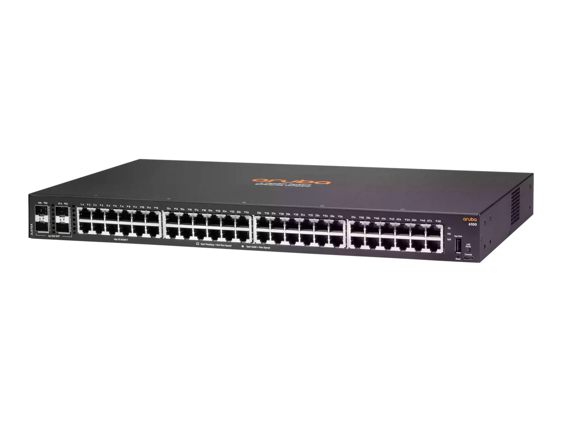HPE Aruba 6100 48G 4SFP+ Switch - switch - 52 ports - managed - rack-mountable
