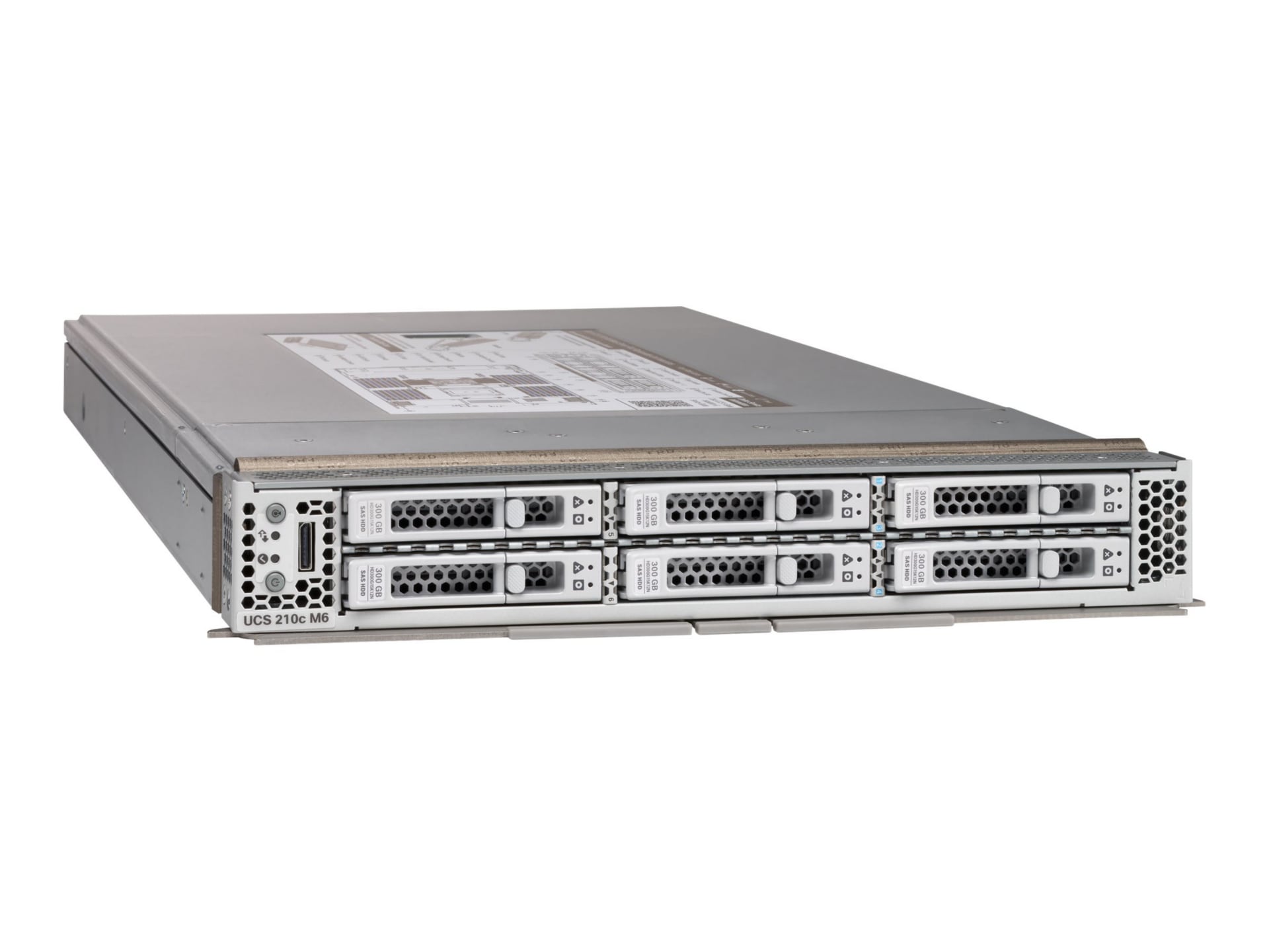 Cisco UCS 210c M6 - nœud d'ordinateur - pas de processeur - 0 Go - aucun disque dur