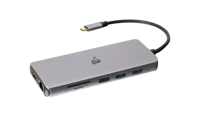 IOGEAR Triple HD Compact - docking station - USB-C 3.1 Gen 1 - 2 x HDMI, DP