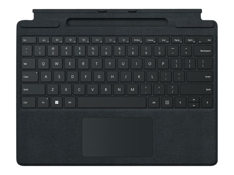 Microsoft Surface Pro Keyboard - Black - English - Pro 9/8/X - Touchpad - Slim Pen Charging Tray (No Pen)