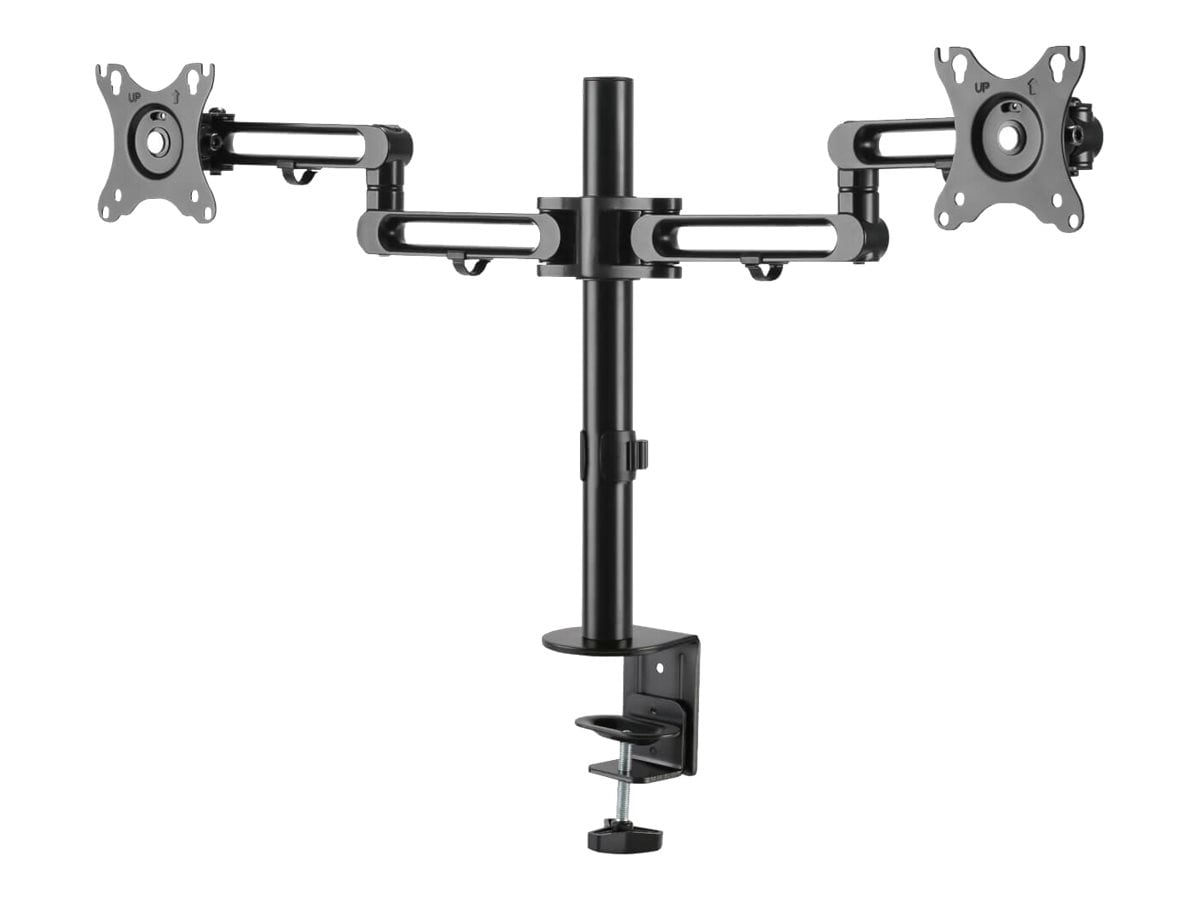 Tripp Lite Flex arm dual desk mount for 13 - 27" screens up to 17.6 lbs per screen mounting kit - full-motion - for 2