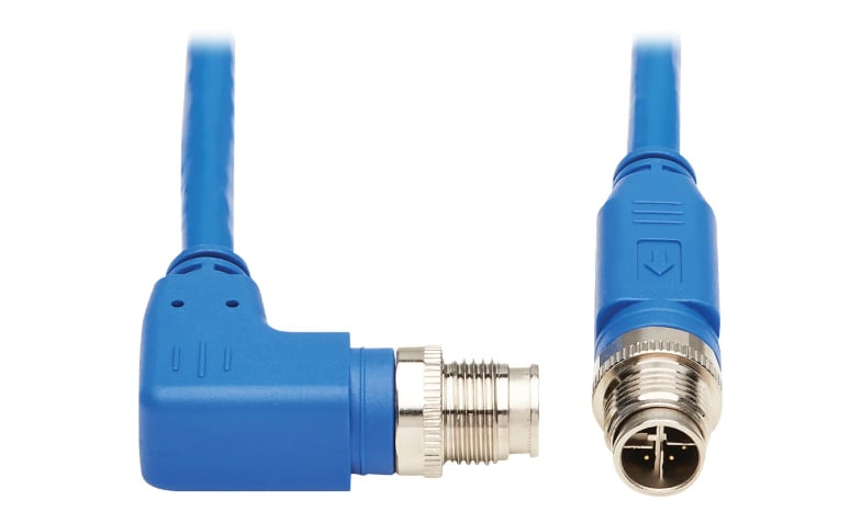 Tripp Lite Ethernet Cable M12 X-Code Cat6 1G UTP CMR-LP Right 