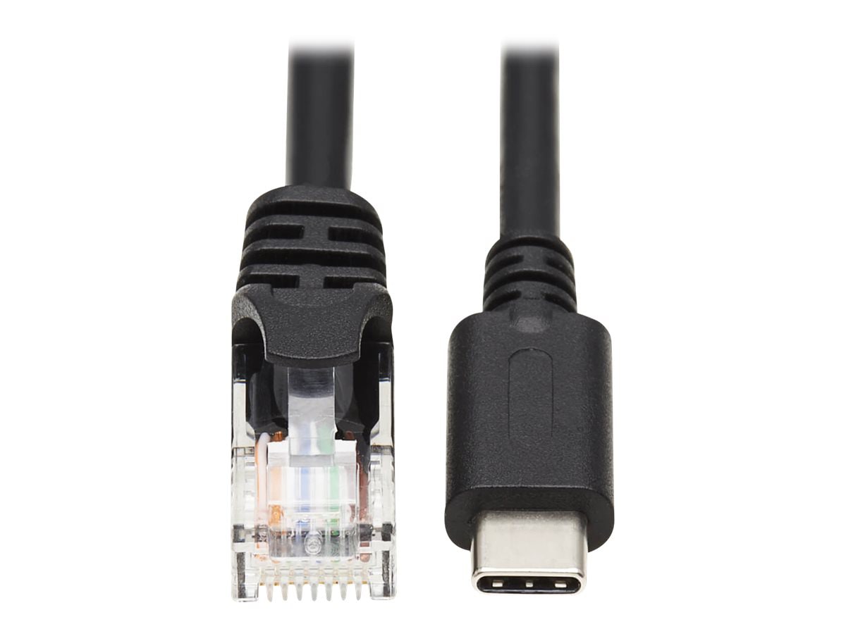 Tripp Lite USB to RJ45 Rollover Console Cable (M/M) - Cisco Compatible, 250  Kbps, 15 ft., Black - serial cable - 15 ft - - U009-015-RJ45-X - USB  Adapters 