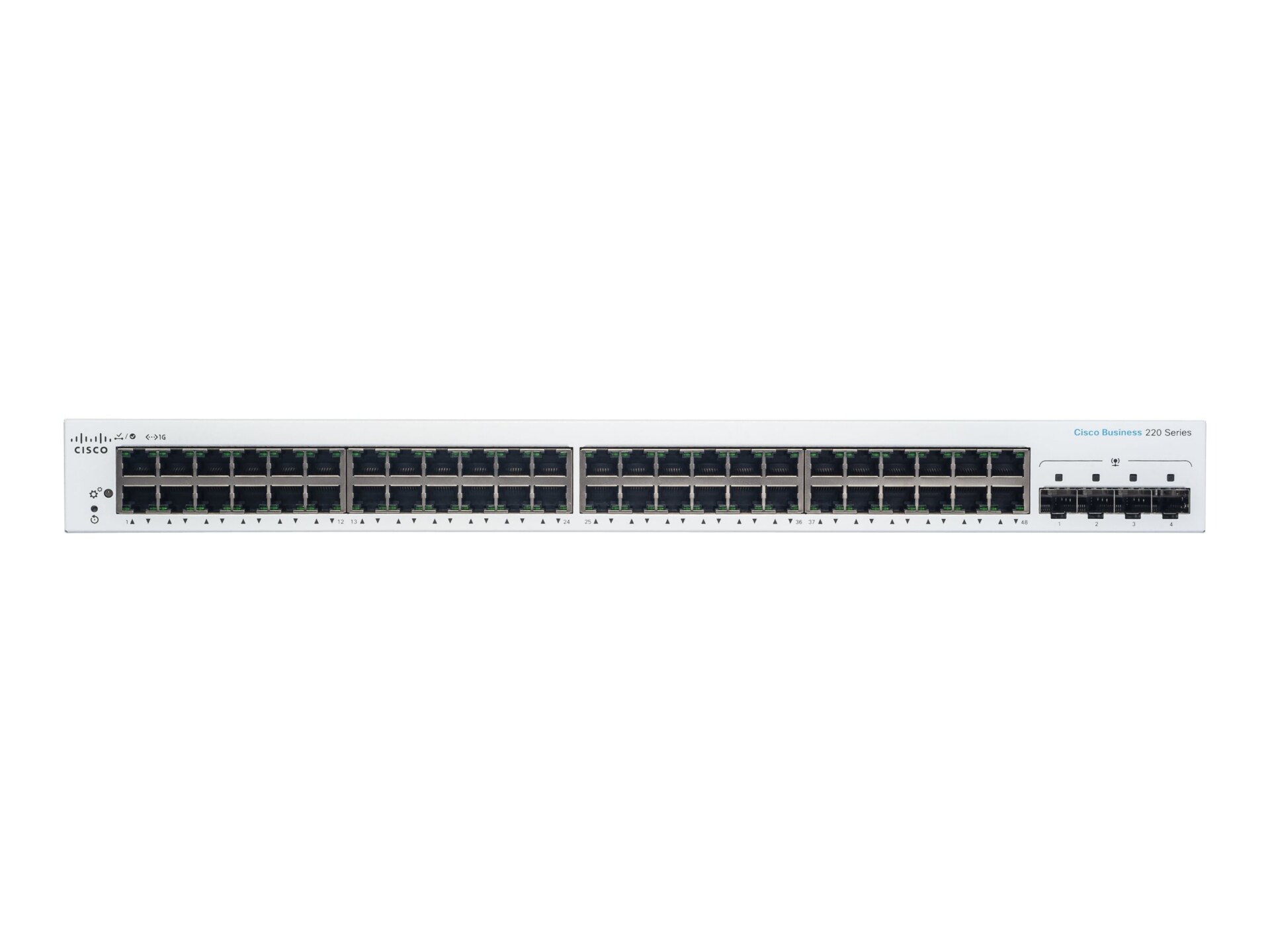 Cisco Business 220 Series CBS220-48T-4G - switch - 52 ports - smart - rack-