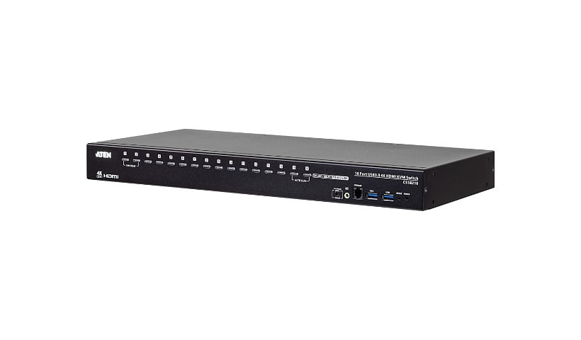 ATEN CS18216 - commutateur écran-clavier-souris/audio/USB - 16 ports - Montable sur rack