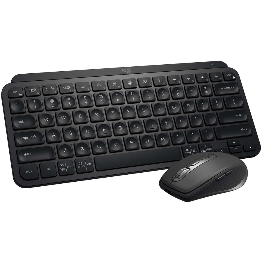 Logitech MX Keys Mini Minimalist Wireless Illuminated Keyboard, Compact, Bl