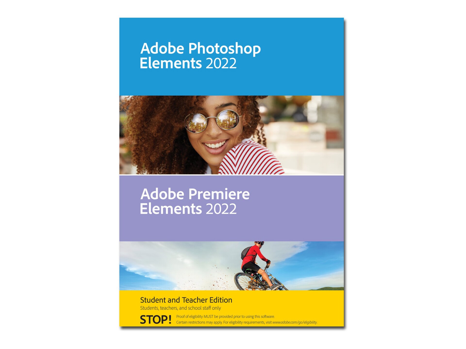 Adobe Photoshop Elements 2022 & Premiere Elements 2022 Student and Teacher  Edition - box pack - 1 user