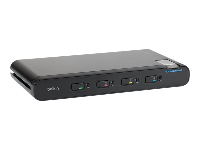 Belkin Universal Secure Single-Head - KVM / audio switch - 4 ports