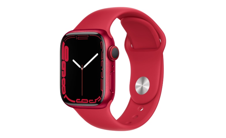 スマートフォン/携帯電話 その他 Apple Watch Series 7 (GPS + Cellular) (PRODUCT) RED - red aluminum - smart  watch with sport band - red - 32 GB
