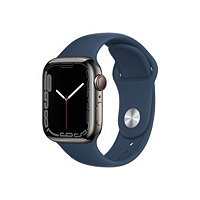Apple Watch Series 7 (GPS + Cellular) - graphite stainless steel - smart wa