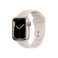 Apple Watch Series 7 (GPS + Cellular) - starlight aluminum - smart watch wi