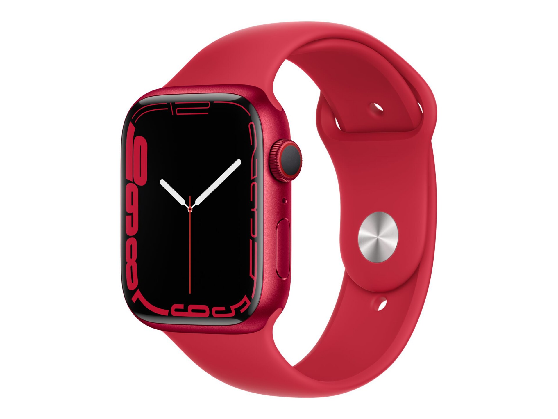 Apple Watch Series 7 (GPS + Cellular) (PRODUCT) RED - red aluminum - smart watch with sport band - red - 32 GB