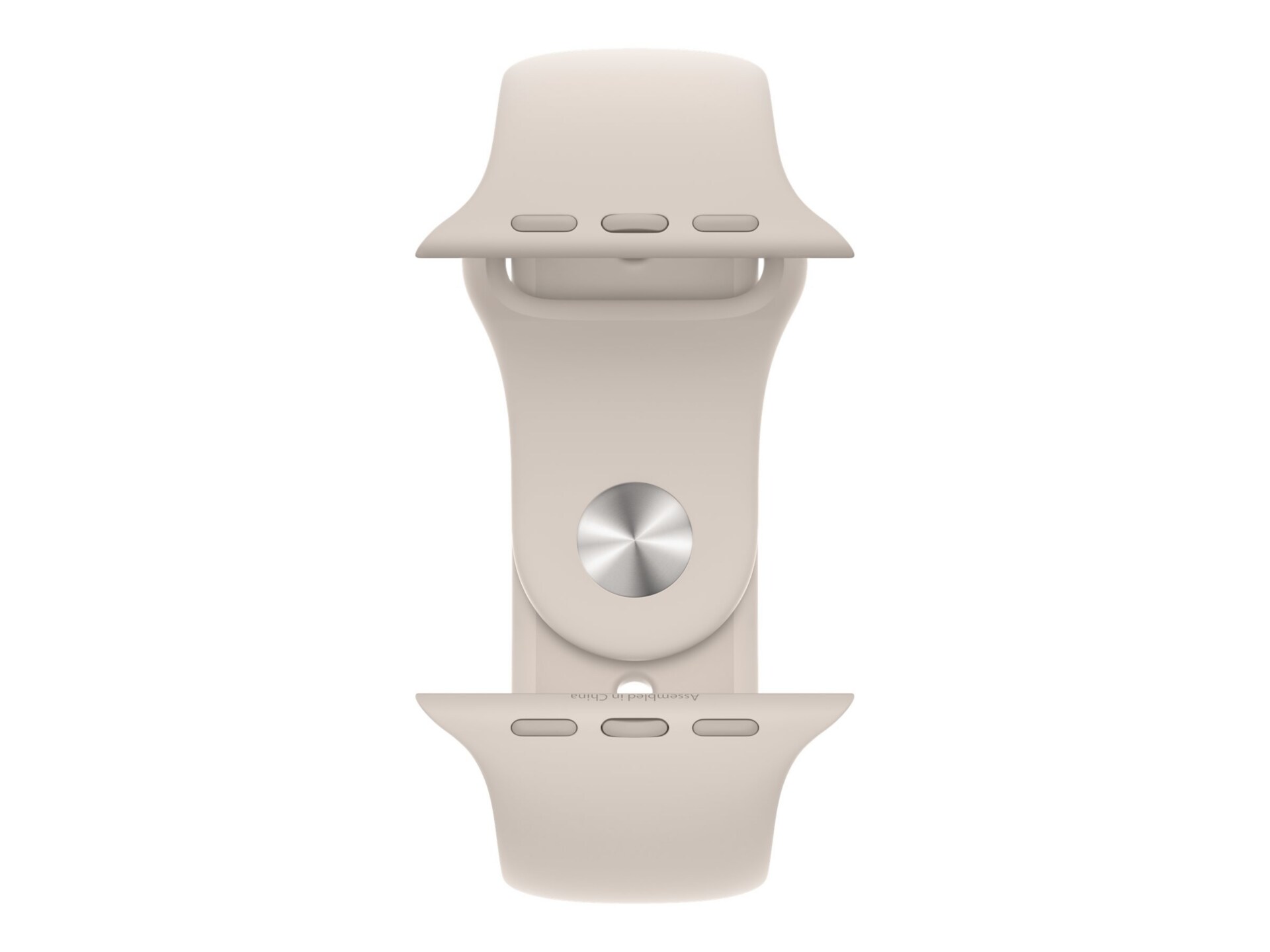 Thumbnail 3 of 4 for Apple Watch Series 7 (GPS + Cellular) - silver stainless steel - smart watch with sport band - starlight - 32 GB