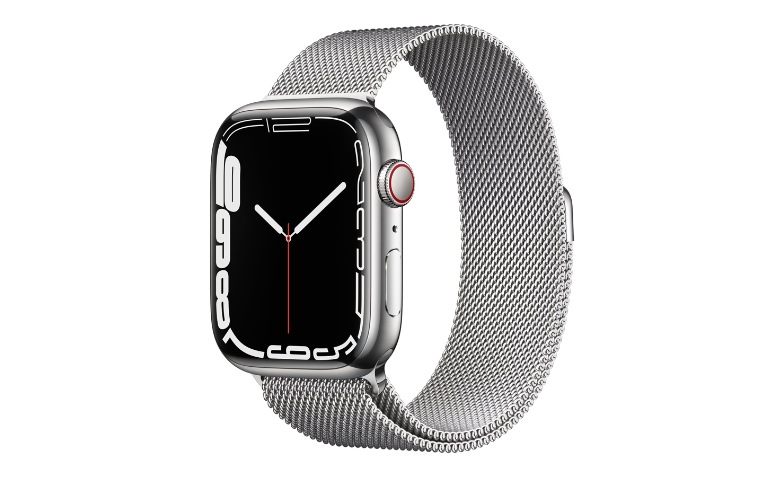 Apple Watch Series 7 (GPS + Cellular) - silver stainless steel