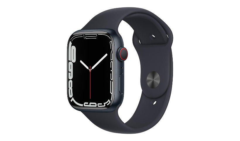 Apple Watch Series 7 (GPS + Cellular) - midnight aluminum - smart watch wit