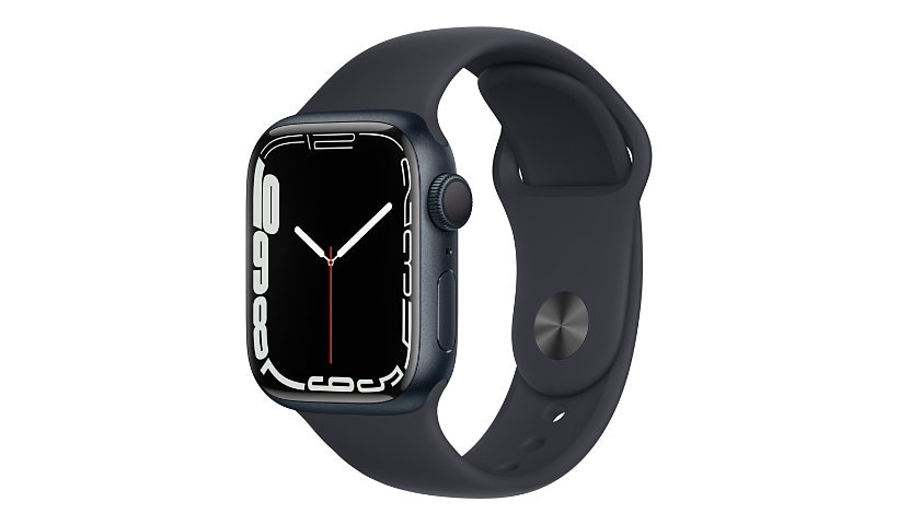 Apple Watch Series 7 (GPS) - midnight aluminum - smart watch with sport ban