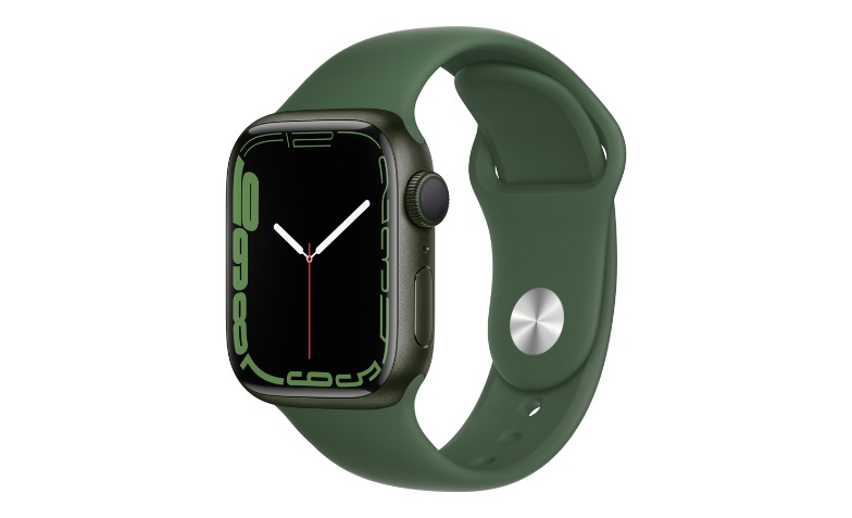 Apple Watch Series 7 (GPS) - green aluminum - smart watch with sport band -  clover - 32 GB