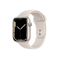 Apple Watch Series 7 (GPS) - starlight aluminum - smart watch with sport ba