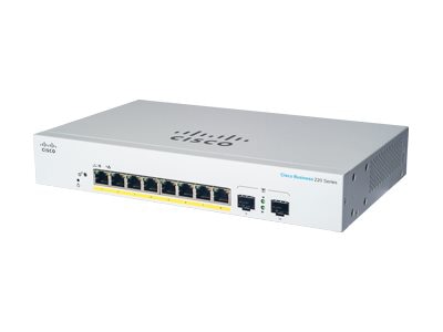Cisco Business 220 Series CBS220-8P-E-2G - switch - 10 ports - smart - rack