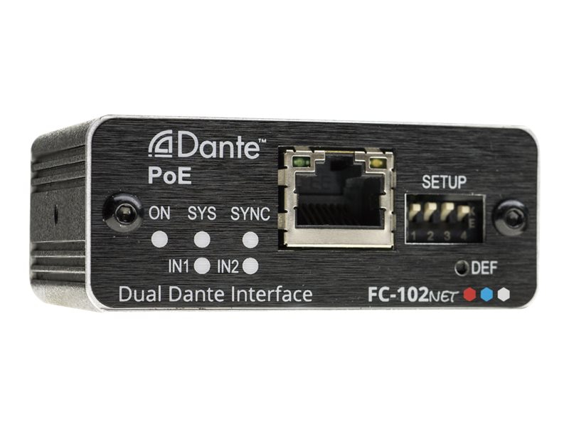 Kramer PicoTOOLS FC-102NET Dante audio break-in interface