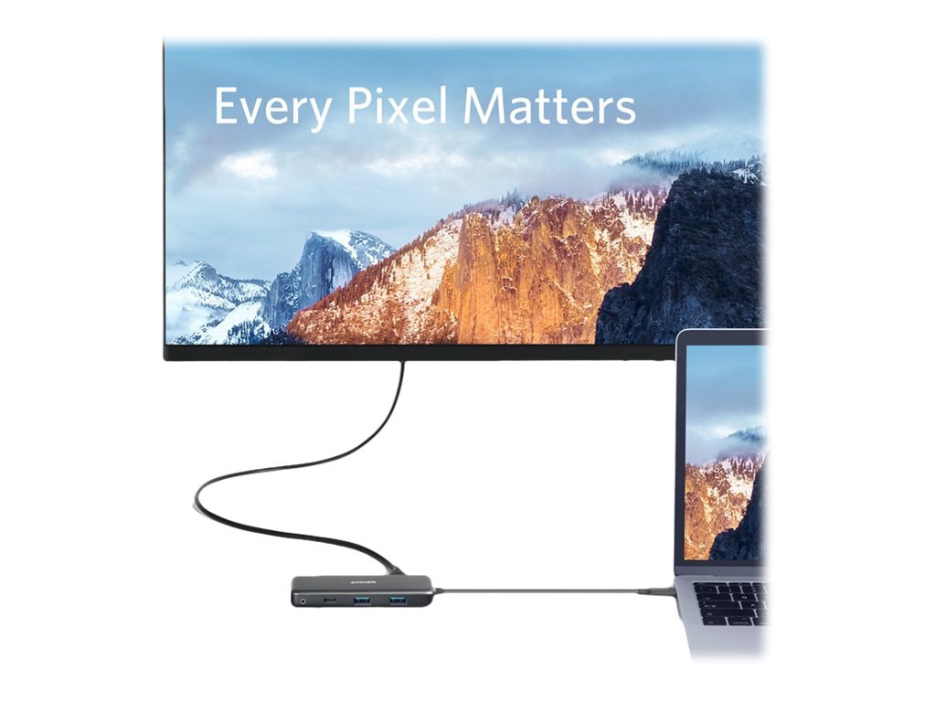 Anker Premium 7-in-1 USB-C Hub - docking station - USB-C - HDMI