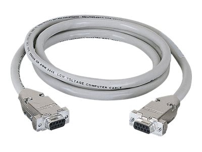 Black Box 75ft RS232 DB9 F/F Straight Through Shielded Serial Cable, 75'