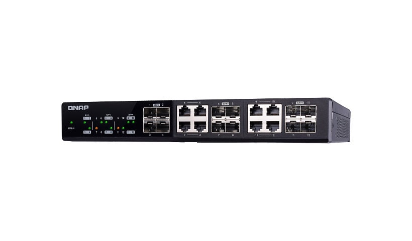 QNAP QSW-M1208-8C - switch - 12 ports - managed - rack-mountable