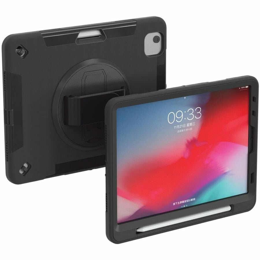 CTA Digital Protective Case with Built-in 360Â° Rotatable Grip Kickstand for iPad Air 10.9" , iPad Pro 11"