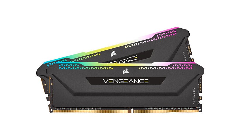 CORSAIR Vengeance RGB PRO SL - DDR4 - kit - 32 GB: 2 x 16 GB - DIMM 288-pin - 3200 MHz / PC4-25600 - unbuffered