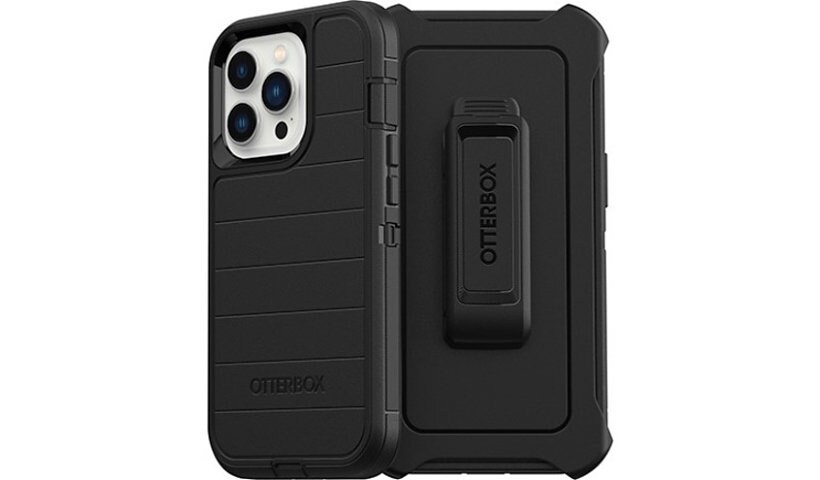 OtterBox Defender Series Pro Rugged Carrying Case (Holster) Apple iPhone 13 Pro Smartphone - Black