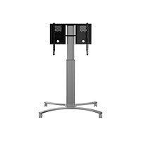 Conen RLI10070CK cart - motorized - for flat panel - RAL 9005, RAL 9006, white aluminum, anodized silver, deep black