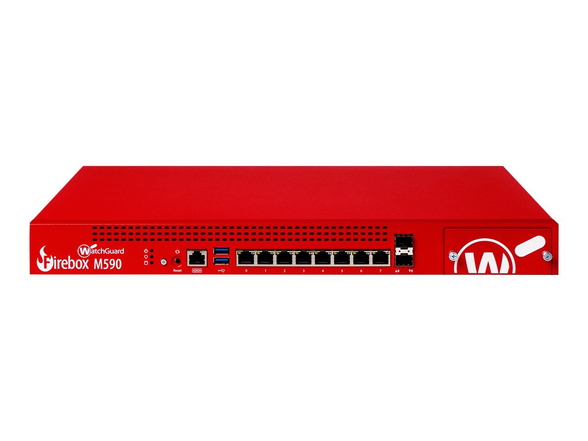 WatchGuard Firebox M590 - security appliance - WatchGuard Trade-Up Program - with 3 years Total Security Suite