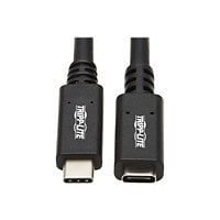 Tripp Lite USB C Extension Cable (M/F) - USB 3.2 Gen 1, Thunderbolt 3, 60W PD Charging, Black, 6 ft. (1.8 m) - USB-C