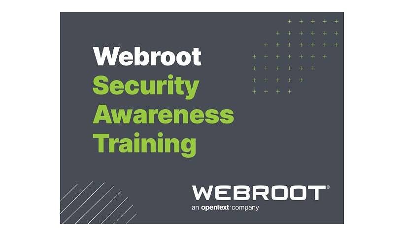 Webroot Security Awareness Training Business - renouvellement de la licence d'abonnement (1 an) - 1 siège