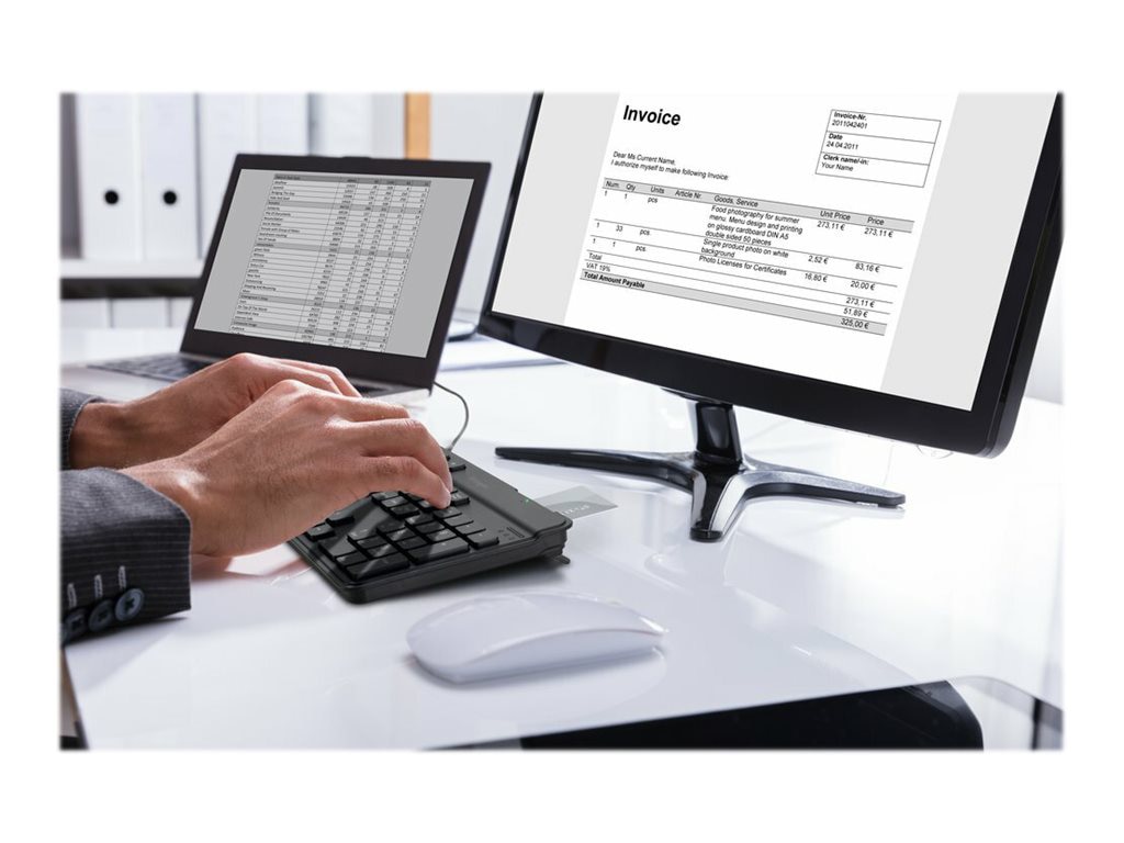 Kensington Simple Solutions - Smart Card Keyboard - QWERTY - US – Black