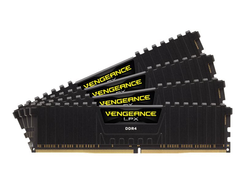 CORSAIR Vengeance LPX - DDR4 kit - 4 x 32 GB - DIMM 288-pin - 3200 MHz / PC4-25600 - unbuffered - CMK128GX4M4E3200C16 - Computer Memory CDW.com