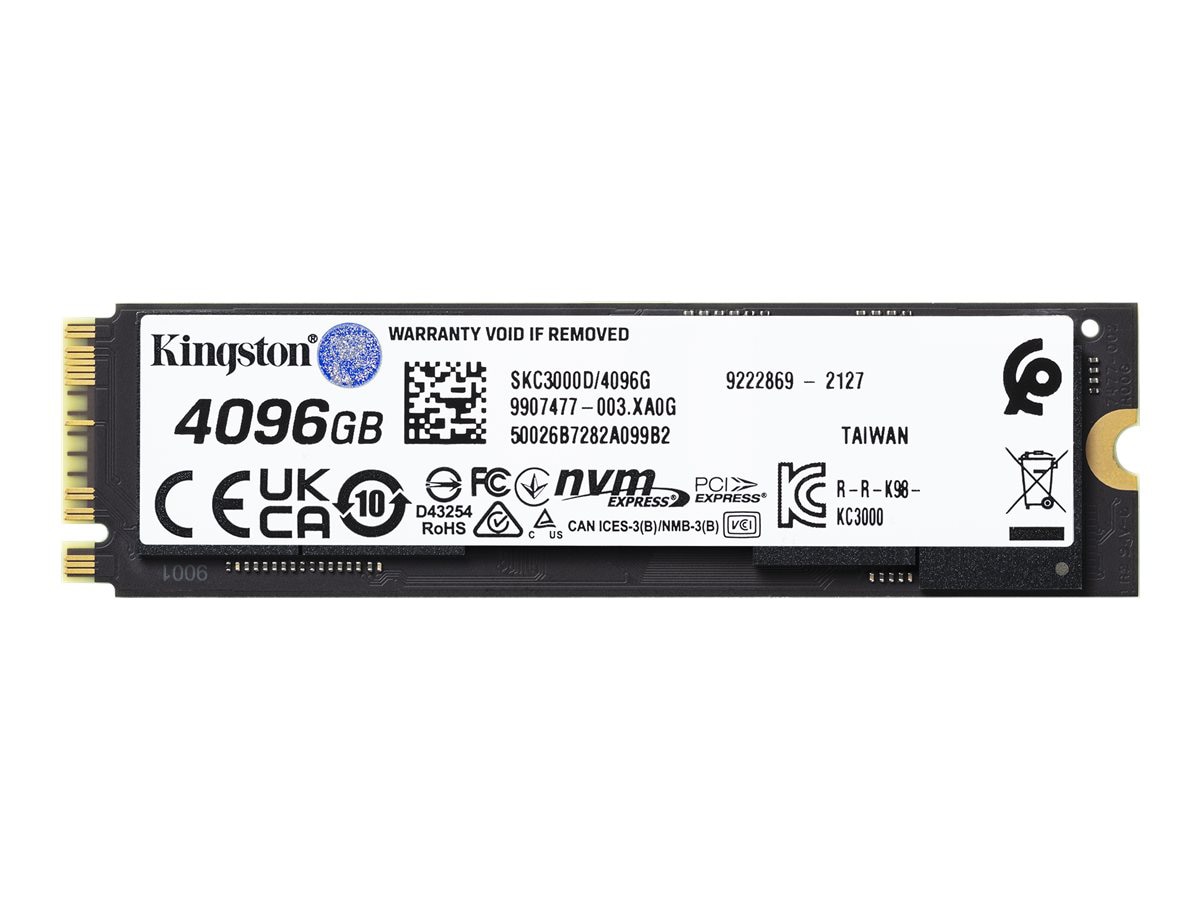 Thumbnail 3 of 7 for Kingston KC3000 - SSD - 4096 GB - PCIe 4.0 (NVMe)