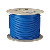 Black Box CAT6A Bulk Cable Stranded UTP 650MHz CM PVC PoE Blue 1000FT