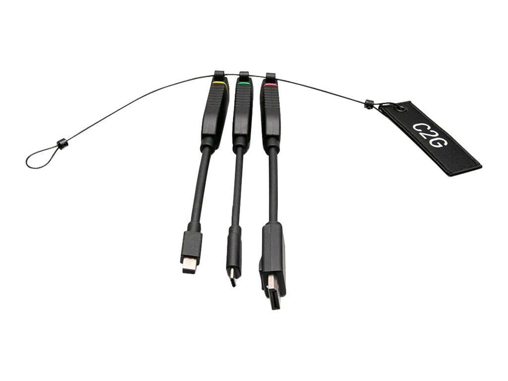 C2G Universal 4K HDMI Dongle Adapter Ring with Mini DisplayPort, DisplayPor
