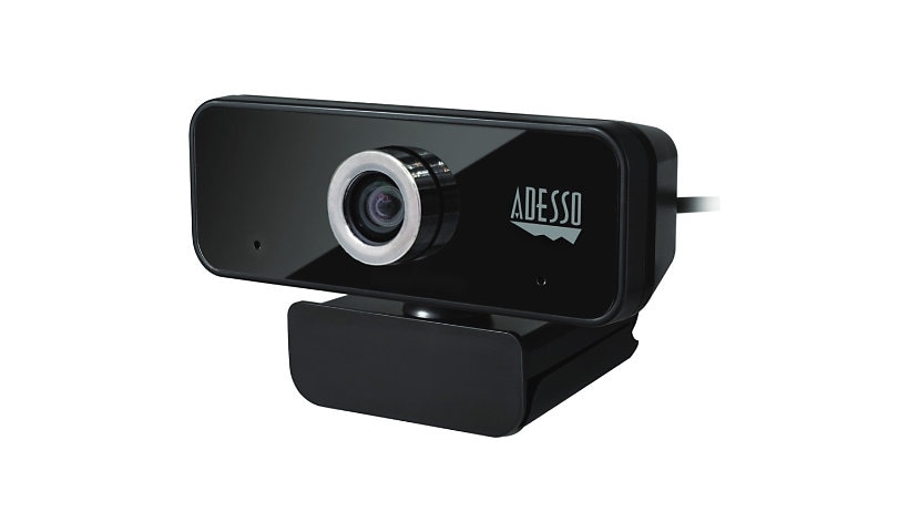 Adesso CyberTrack 6S Webcam - 8 Megapixel - 30 fps - USB 2.0 - TAA Compliant